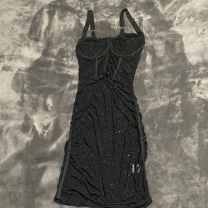 Birthday dress… stretchy black gems… small bust